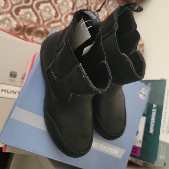 NEW Khombu Charlotte Womens Black Pull On Winter Snow Ankle Boots - Picture 5 of 7